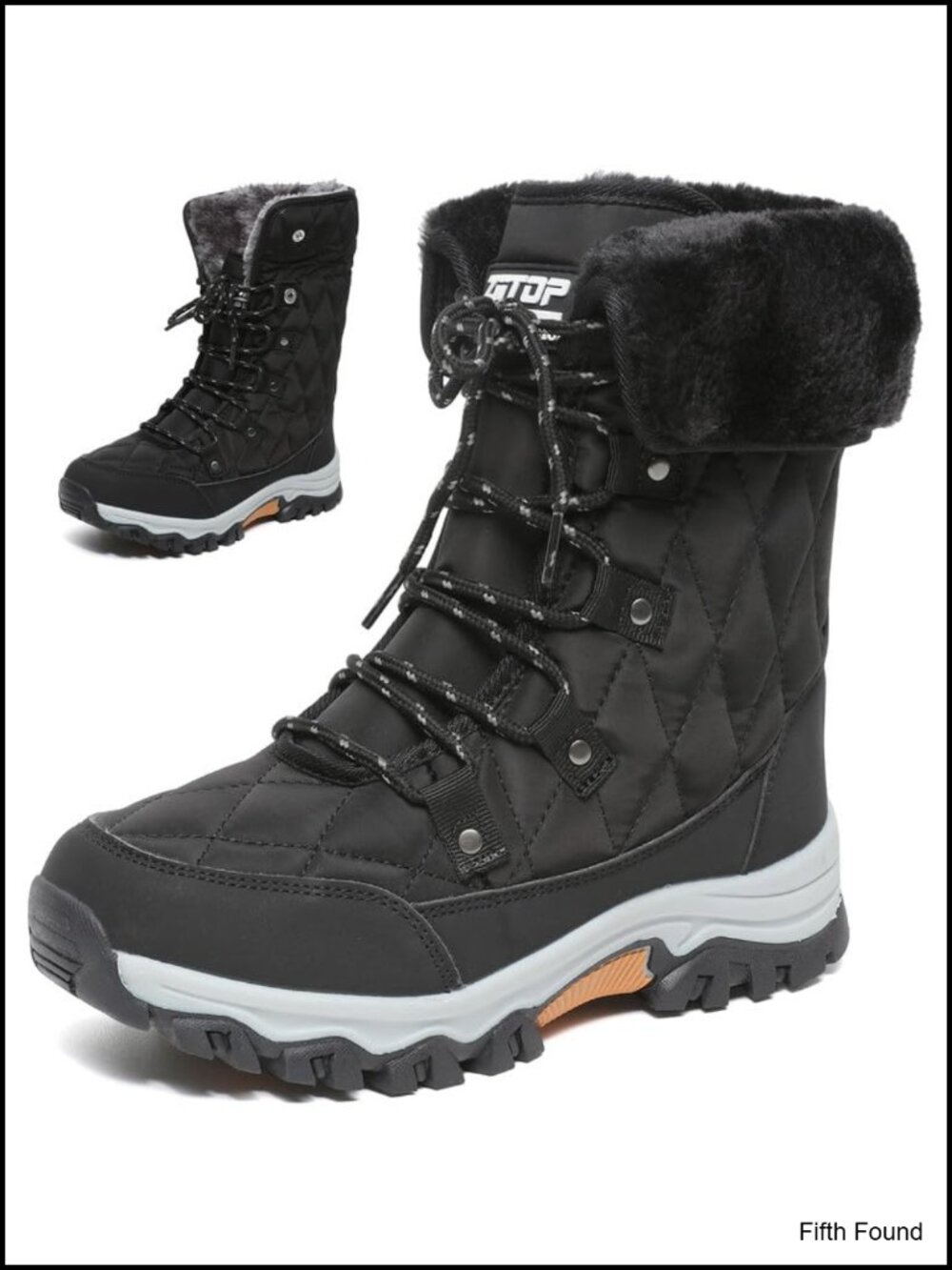 Womens Snow Boots Winter Fur Lined Warm Waterproof Anti-Slip Outdoor